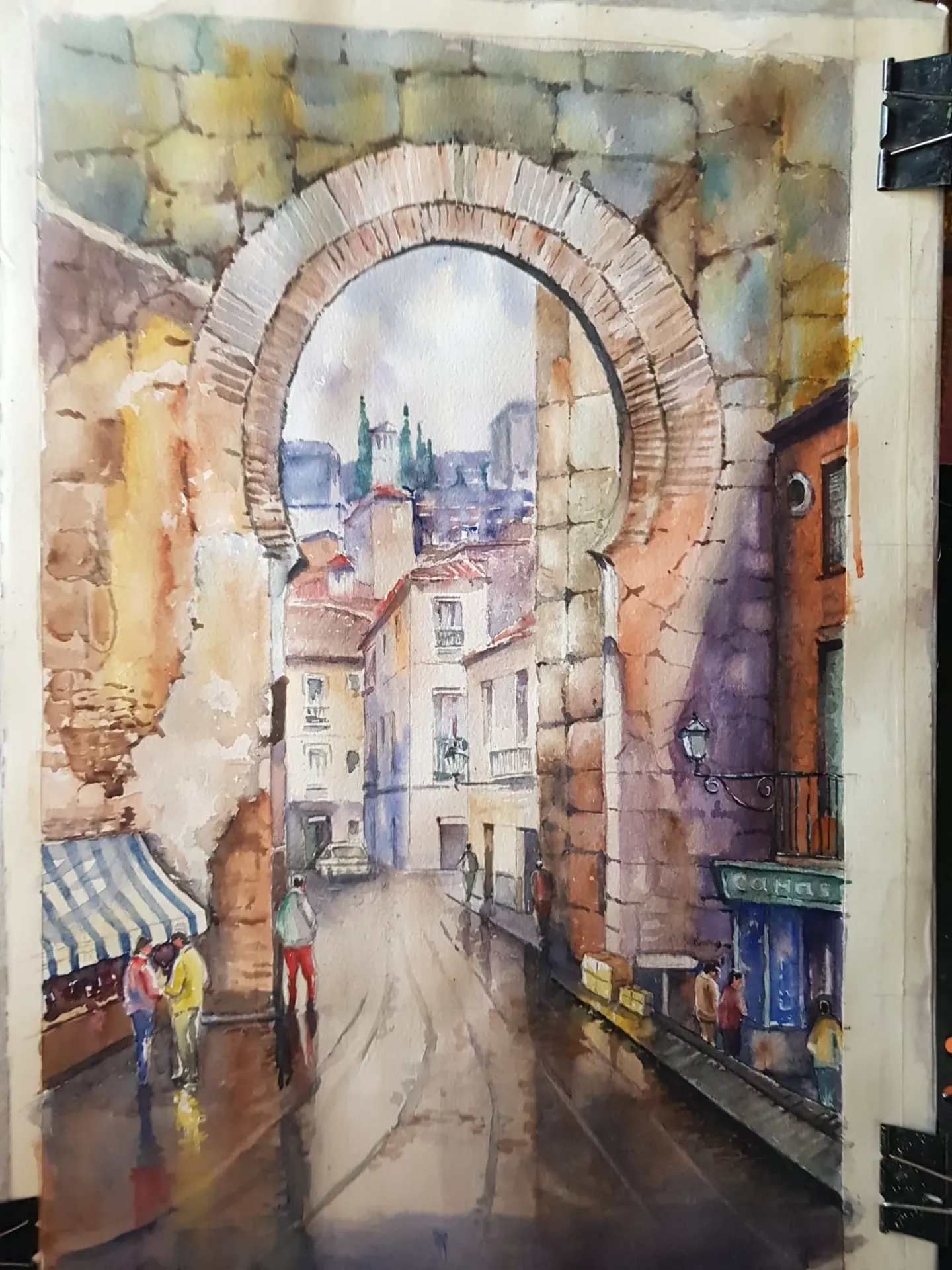 Ecos de Granada en acuarela