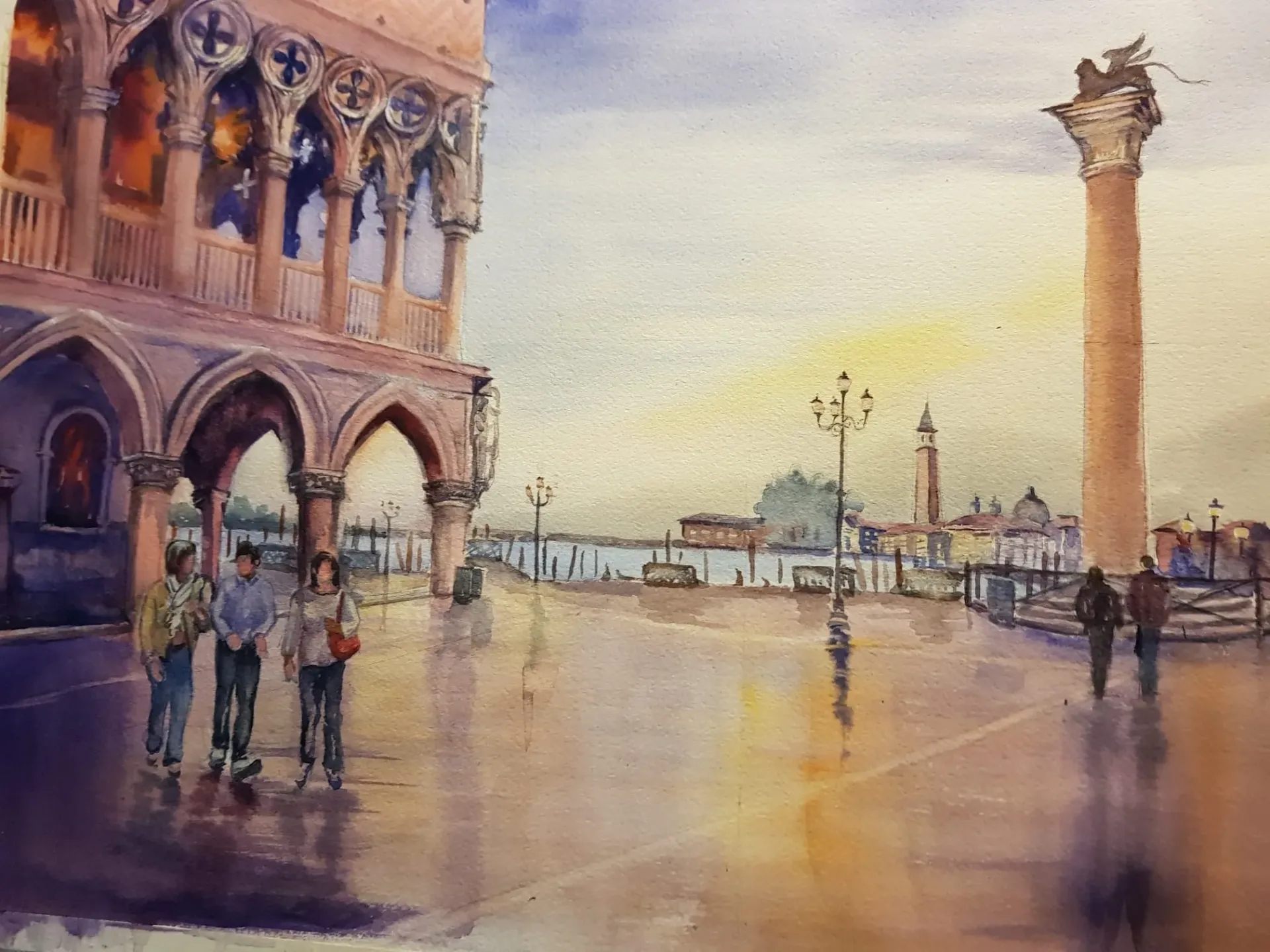 Luz y sombra en Venecia: Un amanecer en la Piazza San Marco